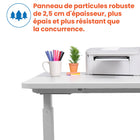 Motionwise - Bureau ergonomique assis-debout à moteur unique série M1 - Blanc-Conforme aux certifications TAA & BIFMA : Construit pour répondre aux normes gouvernementales et industrielles, ce bureau constitue un choix idéal pour les bureaux gouvernementaux, les startups et les environnements corporatifs