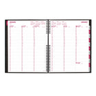 Brownline - 2026 Agenda CoilPro hebdomadaire/mensuel Couverture rigide avec Reliure spirale double - 11 po x 8-1/2 po - Noir - Anglais-Reliure spirale double avec couverture souple aspect lézard