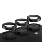 PanzerGlass - Protecteur d'objectif d'appareil photo Hoops pour Samsung Galaxy S24 Plus - Noir-Cerceaux élégants conçus pour un meilleur ajustement/protection ; Cerceaux individuels