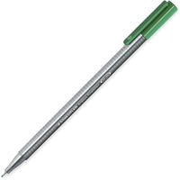 Staedtler – Stylos à pointe poreuse Triplus Fineliner – 0,3 mm – vert  -Corps triangulaire léger et ergonomique permettant une écriture sans effort et sans fatigue