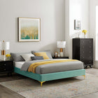 Modway - Sutton Performance Velvet Cadre de lit King, Monnaie-Assemblée requise