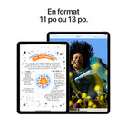Apple - iPad Air 13 po, Écran Liquid Retina, Wi-Fi, puce M2, 128 Go, Gris cosmique-Jumelé à l’Apple Pencil Pro, iPad Air devient un bloc-notes et un outil de création immersif. L’Apple Pencil (USB-C) est aussi compatible avec iPad Air. De son côté, le Magic Keyboard offre un clavier tout confort et un pavé tactile intégré, en plus de servir d’étui protecteur pour votre appareil. Accessoires vendus séparément