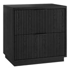 Hudson&Canal - Table de chevet Yarden 24 po - Grain noir-Design contemporain moderne pour votre chambre, votre suite d'invités ou partout où vous avez besoin d'un peu de rangement supplémentaire