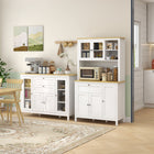HOMCOM - Buffet 47,25 po L avec 2 tiroirs et 4 portes - blanc-Le système anti-basculement aide à éviter que le buffet de cuisine ne se renverse 