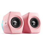 Hecate by Edifier - G2000 Enceintes stéréo de jeu multi-entrées Bluetooth avec lumières RGB - Rose-12 effets d'éclairage RGB visent à améliorer votre expérience de jeu en habillant votre bureau et votre pièce d'un style spectre