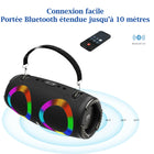 MyBat - Enceinte Bluetooth portable sans fil Pro Vibebuddy Plus - Noir-Sortie USB pour recharger vos appareils mobiles