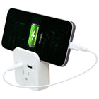Helix - Chargeur mural multiport Deux ports USB-C et USB-A avec prise-Voyant lumineux a DEL