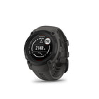 Garmin - Montre connectée Instinct E - 40 mm - Noir avec bracelet anthracite-Performances de la batterie : jusqu'à 14 jours d'autonomie en mode montre intelligente (35 jours en mode montre avec économie de batterie) et jusqu'à 21 heures en mode GPS uniquement (batterie GPS maximale - jusqu'à 43 heures , GPS d'expédition - jusqu'à 17 jours).
