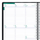 Blueline - 2026 Agenda Timanager 5-jour hebdomadaire/mensuel 13 mois - 11 po x 8-1/2 po - Noir - Anglais-Page de droite entièrement lignée pour les projets et les notes personnelles