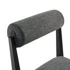 Modway - Kai Tissu Chaise à manger Ensemble de 2 - Fusain-9
