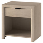 Hudson&Canal - Table de chevet rectangulaire Clara 24 po, aulne blanc-Capacité de charge maximale : 22,7 kg (50 lb) pour le plateau supérieur, 4,5 kg (10 lb) pour l'étagère inférieure et 9 kg (20 lb) pour le tiroir