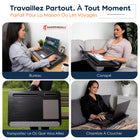 ShoppingAll - Bureau Portatif Avec Coussin – Convient Aux Ordinateurs Portables Jusqu’à 17 Pouces – Noir-7
