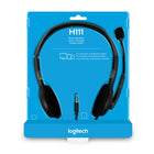 Logitech - Casque stéréo H111 au-dessus de la tête, noir-Casque stéréo léger et robuste, doté d'une nombreuses options de réglages
