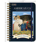 Lang - 2026 American Cat Planificateur Spirale Engagement Hebdomadaire - 15,57 L cm x 22,86 cm H - Anglais-Fermeture élastique assortie aux couleurs