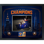 Frameworth - Cadre photoglass de OG Anunoby des New York Knicks tip-in du match 4 des champions 2026 - 22 po l x 18 po H - bleu-Présentoir photoglass encadré : cadre PhotoGlass de OG Anunoby des New York Knicks tip-in du match 4 des champions 2026 motif championnat bleu pour les amateurs et collectionneurs des New York Knicks