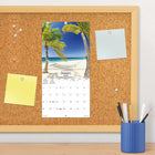 DateWorks - 2026 Mini Calendrier Mural 16 Mois - 7 po x 7 po - Des Plages - Anglais -Comprend des pages mensuelles de janvier à décembre 2026, ainsi que les 4 derniers mois de 2025