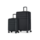 Bugatti - Collection Timeless, Ensemble de Valise 2 Morceaux à Coque Rigide - Noir-Fabriqué en ABS léger et résistant