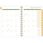 Cambridge - Agenda hebdomadaire/mensuel personnalisable Aster 2025 - 8-1/2 po H x 5 1/2 po l - Multicolore - Bilingue-Un mois sur 2 pages avec blocs quotidiens, une section de notes et des calendriers de référence des mois passés / futurs 