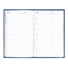 Blueline - 2026 Agenda quotidien Traditional Couverture rigide - 8 po x 5 po - Bleu - Bilingue-Espace pour notes sur chaque page avec sommaire des dépenses à la fin de chaque mois 