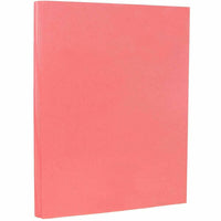 JAM Paper - Papier cartonné coloré Vellum Bristol 67 lb - 8,5 po x 11 po - Couverture - Rouge cerise - 50 feuilles/paquet-Couleur : rose cerise / Notre papier cartonné solide de qualité supérieure ne montre pas de blanc lors du pliage, du déchirement ou de la coupe ; c'est coloré tout au long !