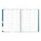 Blueline - 2027 agenda hebdomadaire avec reliure à double spirale – 10 3/4 po x 8 1/2 po – fleurs de cerisier – bilingue-Section pour numéros de téléphone et adresses