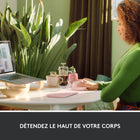 Logitech - Lift Souris Ergonomique Verticale - Rose-Plus relax pour une concentration au max : Travaillez avec une souris d'ordinateur sans fil dotée de boutons personnalisables, de clics silencieux et d'un défilement fluide