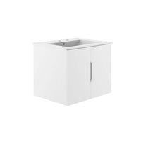 Modway - Vitality 24" Vanette de salle de bain - Blanc blanc-Vanité de salle de bain moderne