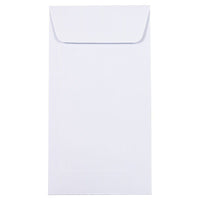 Jam Paper - Enveloppes commerciales n° 7 pour pièces de monnaie, 3 1/2 po H x 6 1/2 po l, Blanches, Paquet de 25-Couleur : Blanc