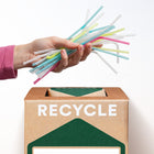 TerraCycle - Pailles - Zero Waste Box - 10 x 10 x 18 - Petite-Dimensions de la boîte: 10" x 10" x 18"
