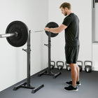 Soozier - Support de squat stable et réglable Power, noir-Autoportant et les bases assurent un soutien stable 