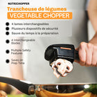 Bell+Howell - Hachoir multi-usages Nutrichopper-LE LAVE-VAISSELLE SAFE reste fermé lorsqu'il n'est pas utilisé pour un stockage pratique et est également au lave-vaisselle pour faciliter le nettoyage !
