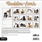 DateWorks - 2026 Mini Calendrier Mural 16 Mois - 7 po x 7 po - Amis - Bilingue -13 images de haute qualité imprimées sur du papier Premium