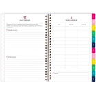 AT-A-GLANCE - Agenda scolaire hebdomadaire/mensuel pour étudiants bande cabana Emily Ley Simplified 2025-2026 - 8 1/2 po H x 5 3/8 po l - multicoloure - anglais-Couverture plastifiée durable avec un motif de rayures colourées. Comprend une fermeture élastique