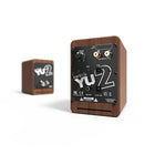 Kanto YU2 Haut-parleurs pour ordinateur de bureau avec DAC USB intégré - Noyer-Armoires en placage de noyer solide avec port de basses arrière