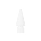 LOGiiX - Apple Pencil Embouts de rechange - Transparent/blanc - Paquet de 4 -Comprend 2 embouts d'utilisation quotidienne, 1 embout d'écriture et 1 embout de précision