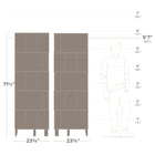 Prepac - Bibliothèque d'angle Nordik 71,5 po à 6 niveaux, tablette autoportante extra haute avec rangement - Blanc-Conception Des Pieds Économisant De L'Espace: Le design unique des pieds permet à l'étagère d'angle blanche de s'ajuster parfaitement contre le mur, vous aidant à utiliser pleinement l'espace d'angle de votre pièce sans laisser de vide, idéal pour les espaces compacts ou irréguliers.