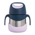 b.box - Boîte alimentaire isotherme - 335ml - Rose Indigo-Conception adaptée aux enfants avec poignées faciles à saisir, cuillère-fourchette intégrée et pièces amovibles favorisant l’autonomie