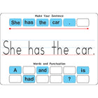 Ashley Productions - Smart Poly ASH12102 Ensemble de tuiles et tapis Touch-Stik Phonics - jeu de construction de phrases - 100 tuiles-Ces autocollants de tuiles épais, vibrants, réutilisables et repositionnables adhèrent aux surfaces Smart Poly, les rendant parfaits pour l'apprentissage à la maison ou en déplacement. Regardez votre élève ou votre enfant interagir avec ces aides phonétiques tactiles et colourées, favorisant l'amour de la langue et de la littératie.