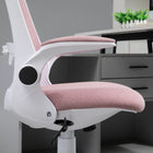 Vinsetto - Chaise de bureau à bascule respirante avec accoudoirs relevables - rose-9