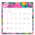 BrownTrout - 2026 Calendrier suspendu carré à spirales mensuel de 18 mois feuille d'autocollants - Bonnie Marcus - 12 po x 12 po-Stickers Personnalisés - Des stickers personnalisables, aux formes et aux couleurs variées, permettent d'indiquer les dates importantes et les rendez-vous, et peuvent être repositionnés à une nouvelle date
