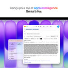 Apple - Portatif MacBook Neo 13 po avec Touch ID - A18 Pro - SSD 512 Go - Mémoire 8 Go - Argent-Macos fait tourner les apps - Sous macOS, toutes vos apps s’exécutent en un flash – y compris des apps intégrées comme FaceTime et Messages