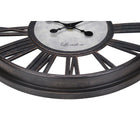 Monarch Specialties - Horloge - 18 po Rond - Horloge Murale - Noir Antique - Transitionnel-Il suffit d'insérer une pile AA (non incluse), de la suspendre et de profiter de cette élégante horloge analogique