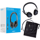 Logitech - Zone 900 Casque On-Ear Sans Fil Bluetooth avec micro anti-bruit-La fonction anti-bruit réduit le son des bruits ambiants et offre un son clair et net pour les appels et la musique pour que vous restiez concentré en télétravail