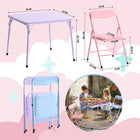 Homy - Ensemble de Table et Chaises pour Enfants Casa - 5 Pièces-Nettoyage Facile - Surfaces lisses et faciles à essuyer, parfaites après des activités salissantes, des collations ou des bricolages.