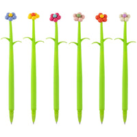 Merangue - Stylo flexible à pétales de fleurs-Stylos fantaisie avec embouts floraux colorés