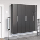 Prepac - Armoire accrochable HangUps de 72 po ensemble C - noir-Poignées au fini nickel satiné