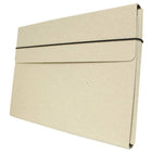 JAM Paper - Étui de transport pour dossiers minces avec élastique - 9 1/4 x 1/2 x 12 1/2 - Kraft naturel-Un excellent portfolio professionnel à utiliser à la maison, en classe, au bureau ou en déplacement