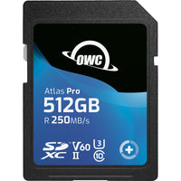 OWC - Carte mémoire Atlas Pro SDXC V60 UHS-II 512 Go-
Capacité de stockage de 512 Go