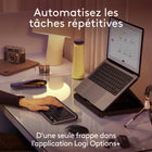 Logitech - MX Keys Mini for Mac: clavier sans fil minimaliste pour MacBook Pro, MacBook Air, iMac, iPad, compact, Bluetooth - Gris-Automatisez les tâches répétitives: créez et partagez facilement des raccourcis Smart Actions pour gagner du temps et effectuer plusieurs actions d’une seule frappe, grâce à l’application Logi Options+ 
