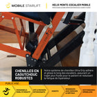 Mobile StairLift - Helix - Fauteuil roulant d’escalier portable - couleurs assorties-Cadre en aluminium durable conciliant solidité et portabilité